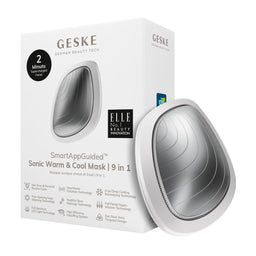 GESKE Sonic Warm & Cool Mask | 9 in 1| White device and box