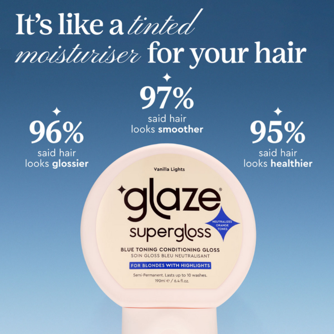 Glaze Supergloss Toning Conditioning Hair Gloss Vanilla Lights For Instant Shine 190ml