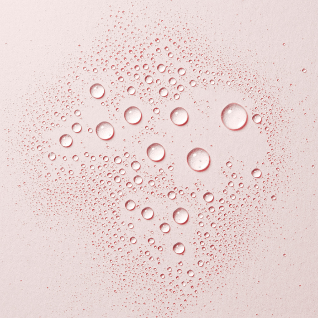 Pink bubbles on a light pink background