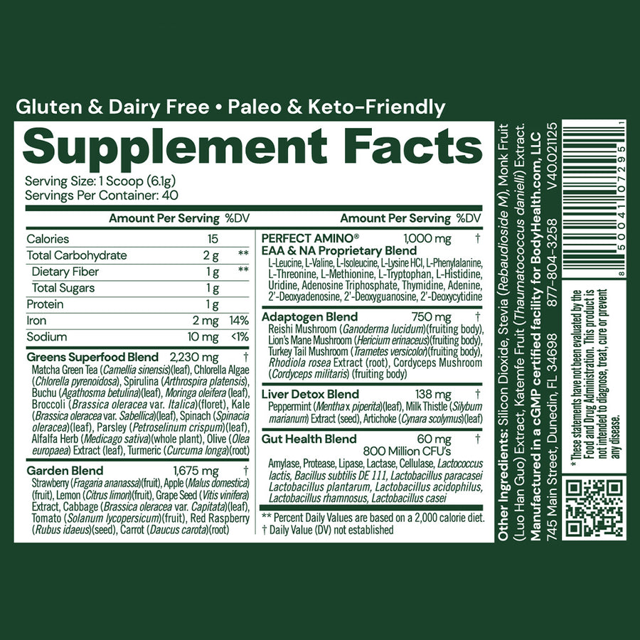 BodyHealth Greens 244g