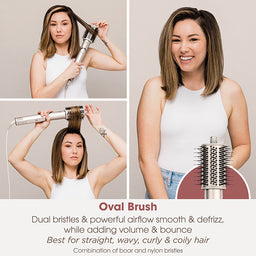 Shark FlexStyle 5-in-1 Air Styler & Hair Dryer with Storage Case - Stone