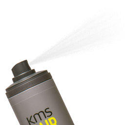 KMS hair spray can with a white background