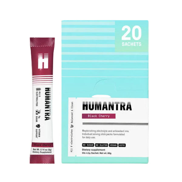 Humantra Black Cherry Electrolyte Powder, 20 Sachets