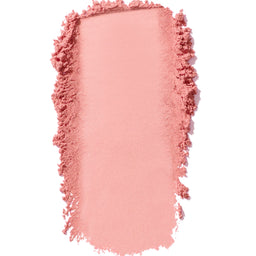 Pink makeup swatch on a white background