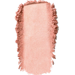 Pink makeup swatch on a white background