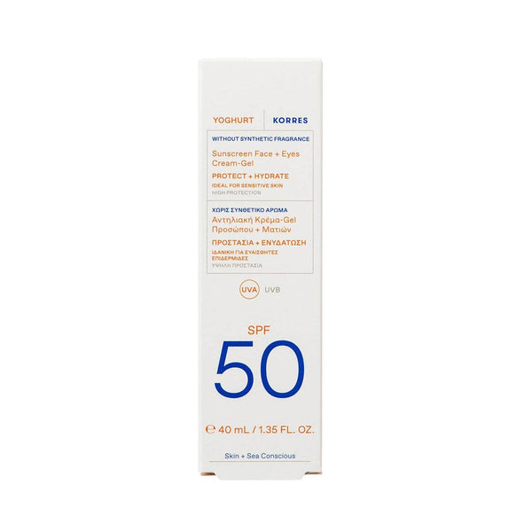 KORRES Yoghurt Unscented Face + Eyes Gel-Cream SPF50 40ml
