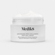A white cosmetic jar of Medik8 Advanced Pro-Collagen+ Peptide Cream with a dollop of cream on top, set against a clean white background.