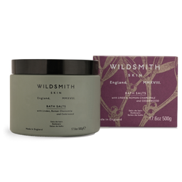 Wildsmith skin care products including a jar and a box on a white background