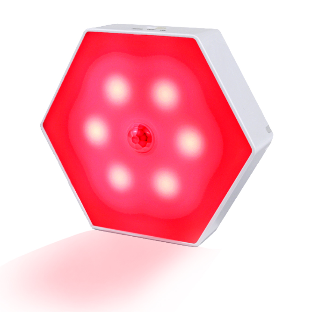 Motion Sensor Night Light Glowing on Angle