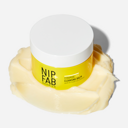 Nip+Fab Ceramide Fix Cleansing Balm tub on top of a mound of balm