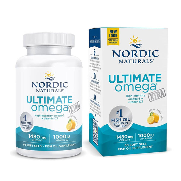 Nordic Naturals Ultimate Omega Xtra 1480mg Lemon 60 Softgels