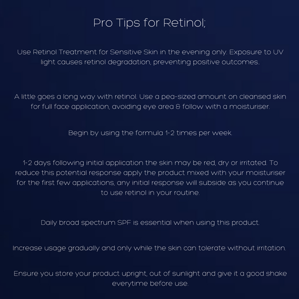 pro tips for retinol