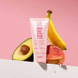 Coco & Eve Sweet Repair Masque surrounded by fruit