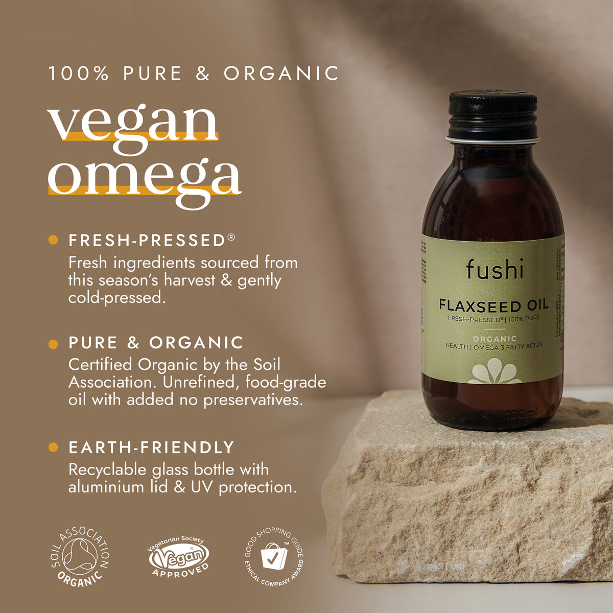 Fushi Organic Flaxseed Oil 250ml