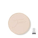 Round beige compact with 'Tarte' branding on a white background