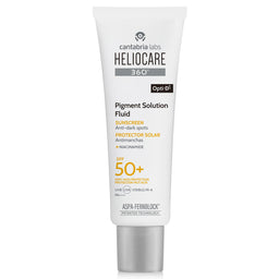 Heliocare Pigment Solution Fluid sunscreen tube on a white background