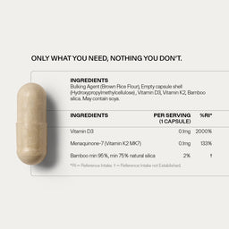 Puresport 4000IU Vitamin D3 + K2 60 Capsules