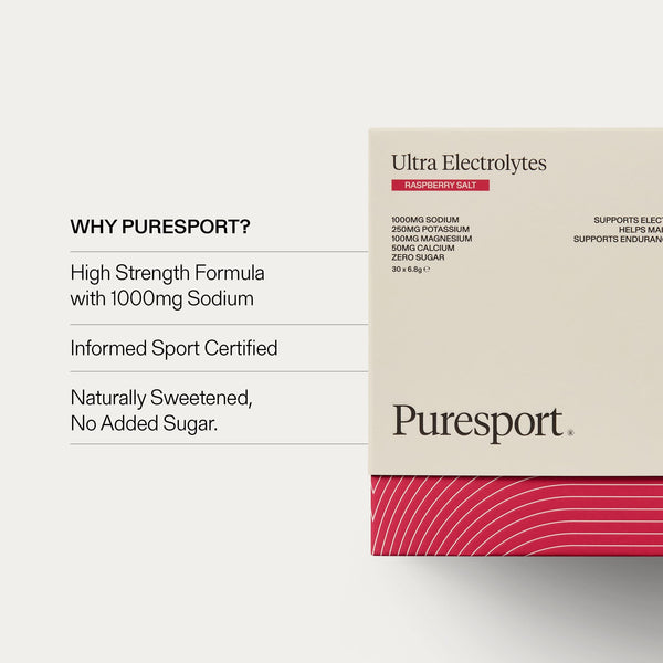 Puresport Ultra Electrolytes Raspberry Salt 30 Sachets
