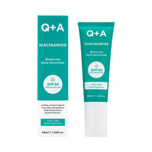Q+A Niacinamide SPF50 Balancing Facial Sunscreen