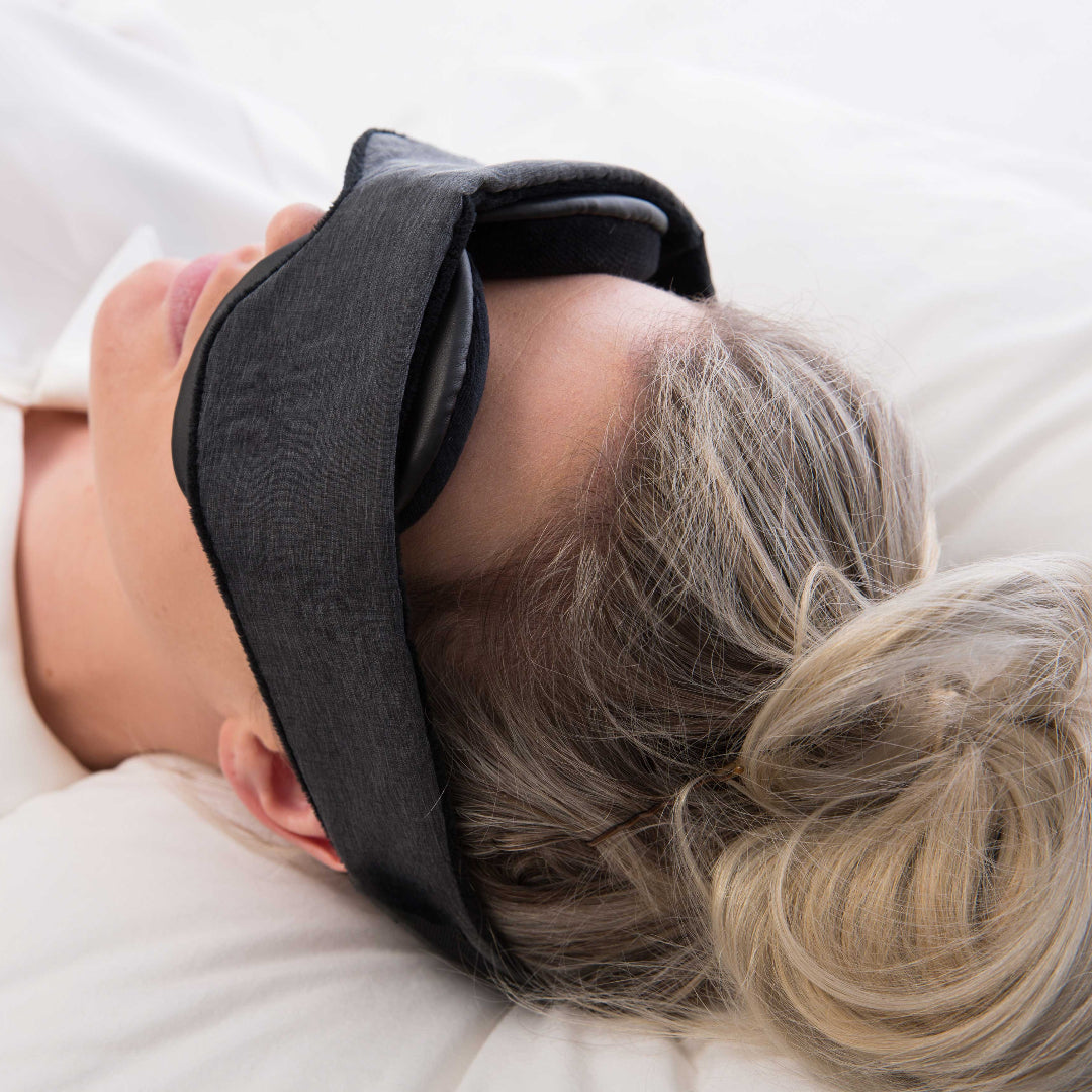 Woman Asleep Wearing Classic Blackout Sleep Mask