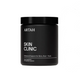Black supplement jar labeled 'ARTAH Skin Clinic' with various awards on a light gray background