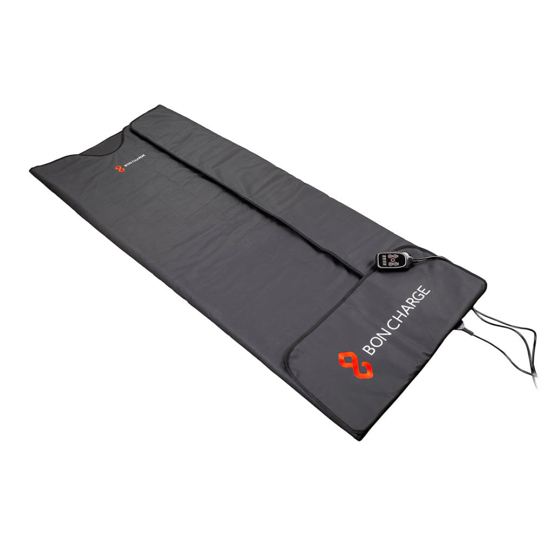 Gray mat with 'BONCHARGE' branding on a white background
