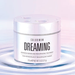 Color Wow Dreaming treatment jar on a white background