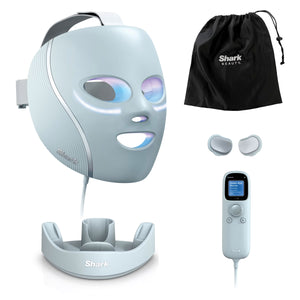 Shark CryoGlow Under-Eye Cooling & LED Anti-Ageing & Blemish Repair Mask With Recharging Stand in Blue