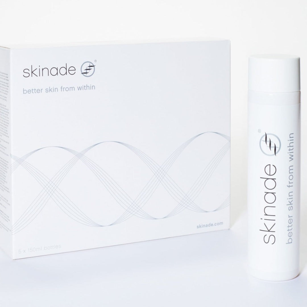 Skinade Collagen Drink packaging and bottle
