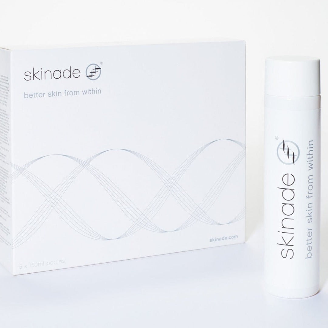 Skinade Collagen Drink packaging and bottle
