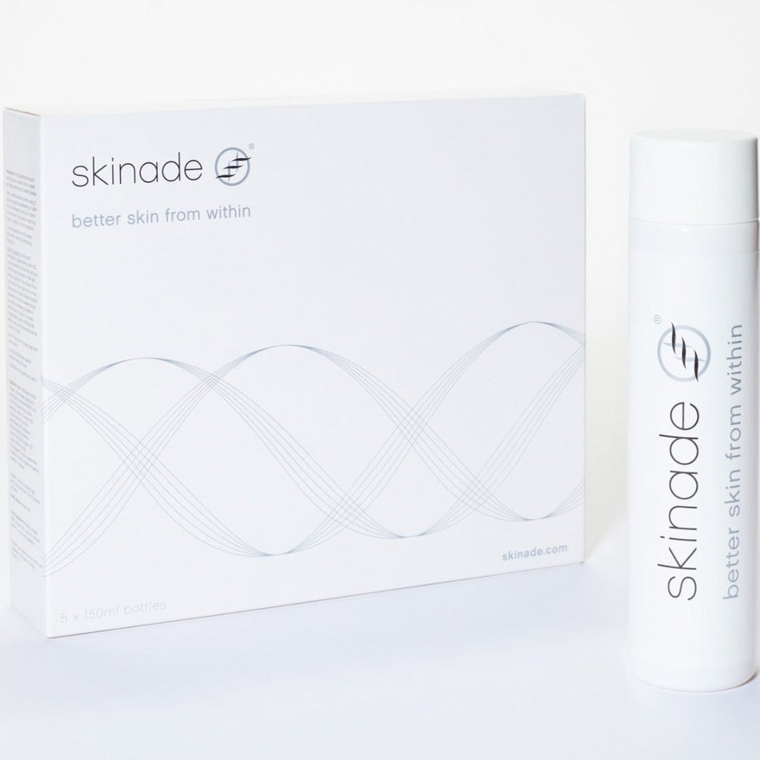 Skinade Collagen Drink packaging and bottle
