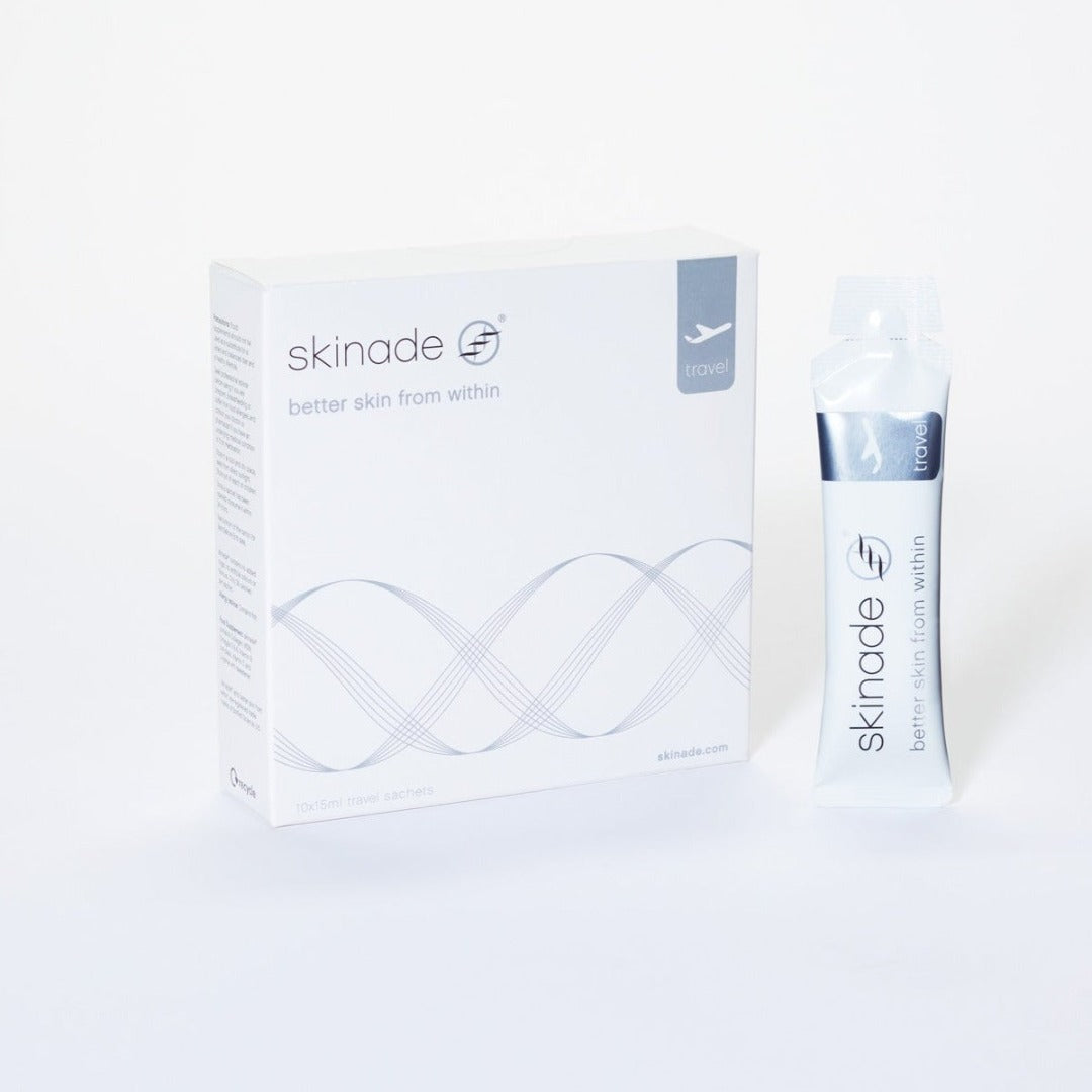 Skinade 30 Day TRAVEL Course packaging and sachet