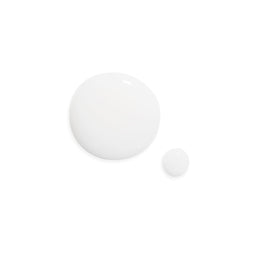 Two white circles on a white background
