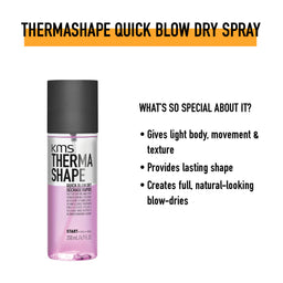 KMS ThermaShape Quick Blow Dry Spray 200ml
