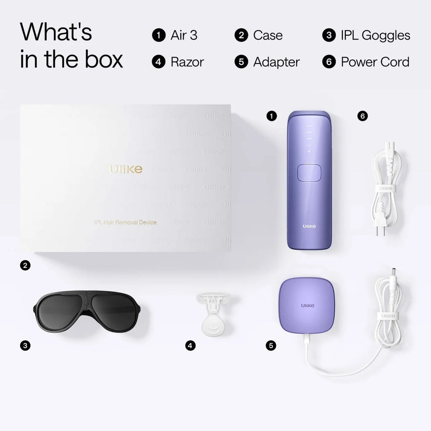 Ulike Air 3 Ice Cooling IPL Hair Removal Device Purple