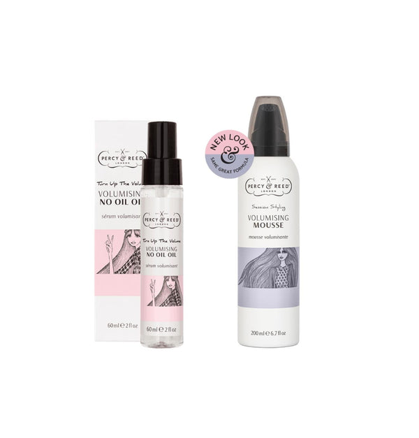Percy & Reed Volumising Mousse & Volumising No Oil Oil Duo (Worth £48)