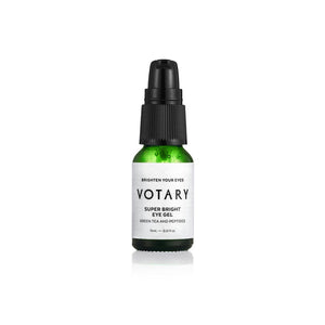 Votary Super Bright Eye Gel, Green Tea and Peptides 15ml