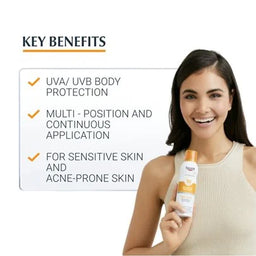 Eucerin Sensitive Protect Sun Spray Transparent SPF50 200ml key benefits