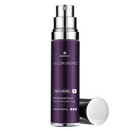 Single ALLSKIN MED R Ultra Renewal Serum product with open lid