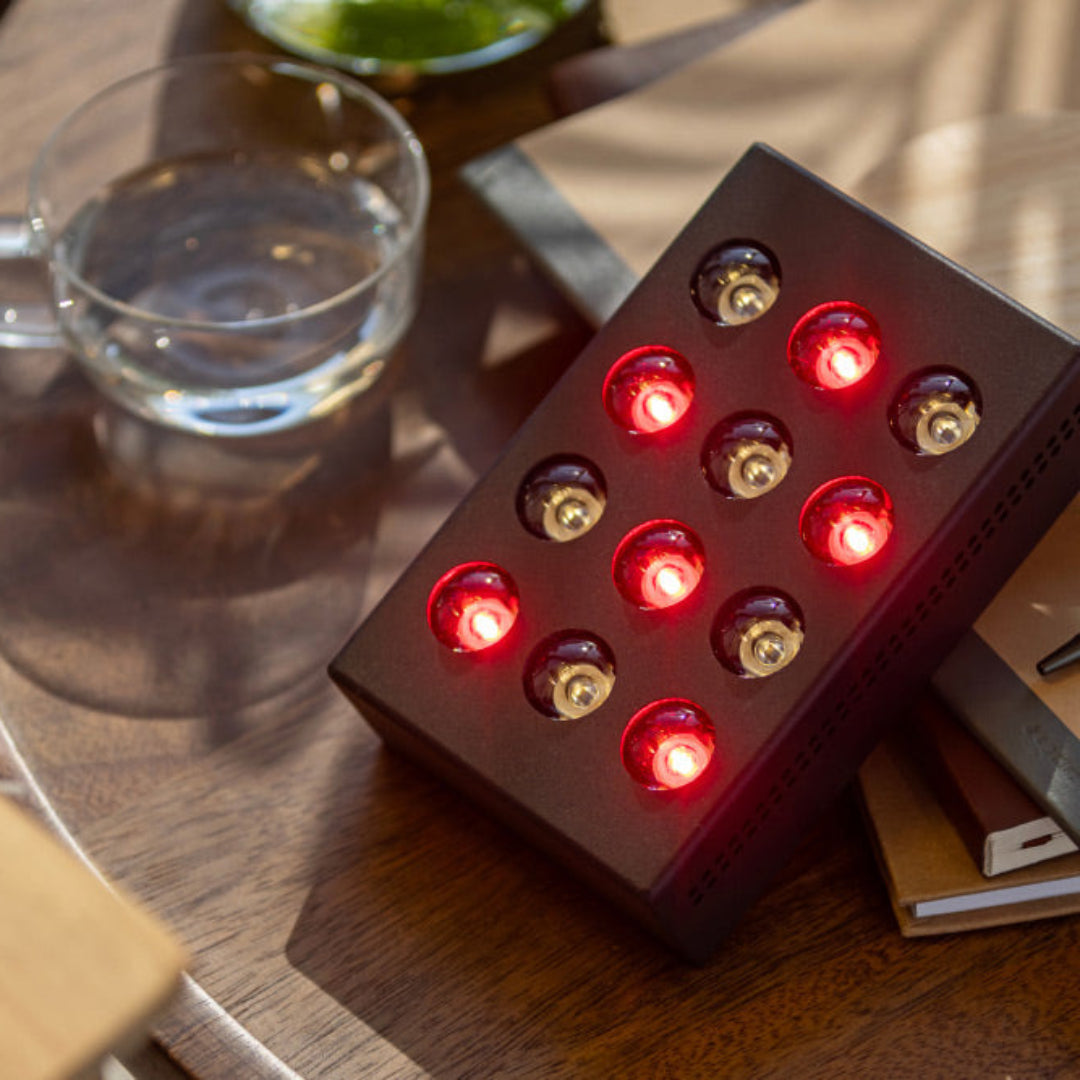 Mini Red Light Device on Table