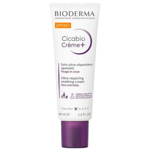 Bioderma Cicabio SPF50+ Soothing, Skin Healing Cream With Sun Protection