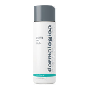 Dermalogica skin wash bottle on a white background