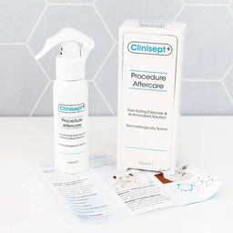 Clinisept Plus Aftercare packaging and instructions 