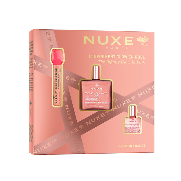 NUXE The Infinite Rose Gold Glow Gift Set (Worth £49)