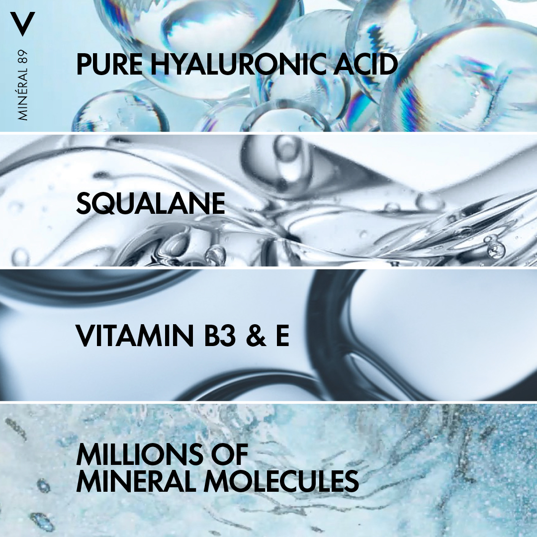Vichy Mineral 89 72H Moisture Boosting Daily Fluid SPF50+, Hyaluronic Acid 50ml