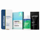 Four supplement products arranged side by side on a light gray background: a blue-and-white Dr. Vegan Gut Works pouch, a teal and white Humantra box with '8 SACHETS' at the top, a white bottle labeled Digest Mate, and a black Artah Essential Fibre pouch.
