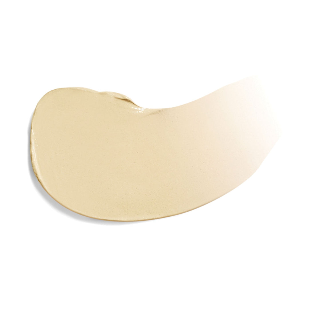 Gold earring on a white background