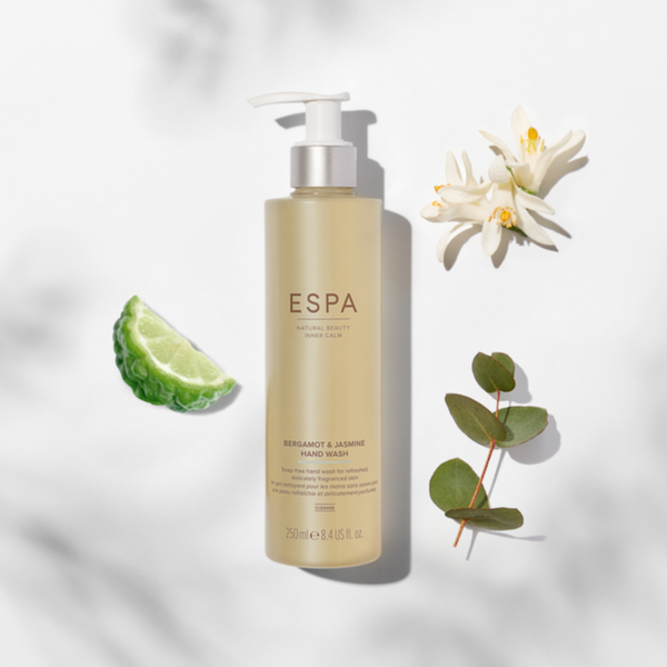 ESPA Bergamot & Jasmine Hand Lotion and ingredients 