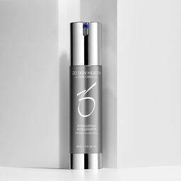 Grey ZO Skin Health Exfoliation Accelerator tube on white background