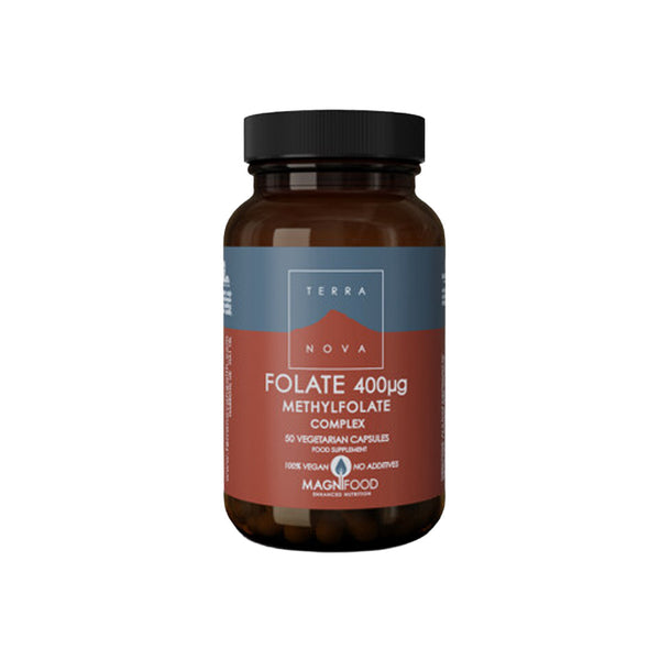 Terranova Folate (Methylfolate) 400ug Complex 50 Capsules